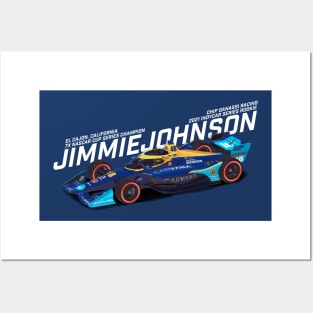 Jimmie Johnson 2021 (white) Posters and Art